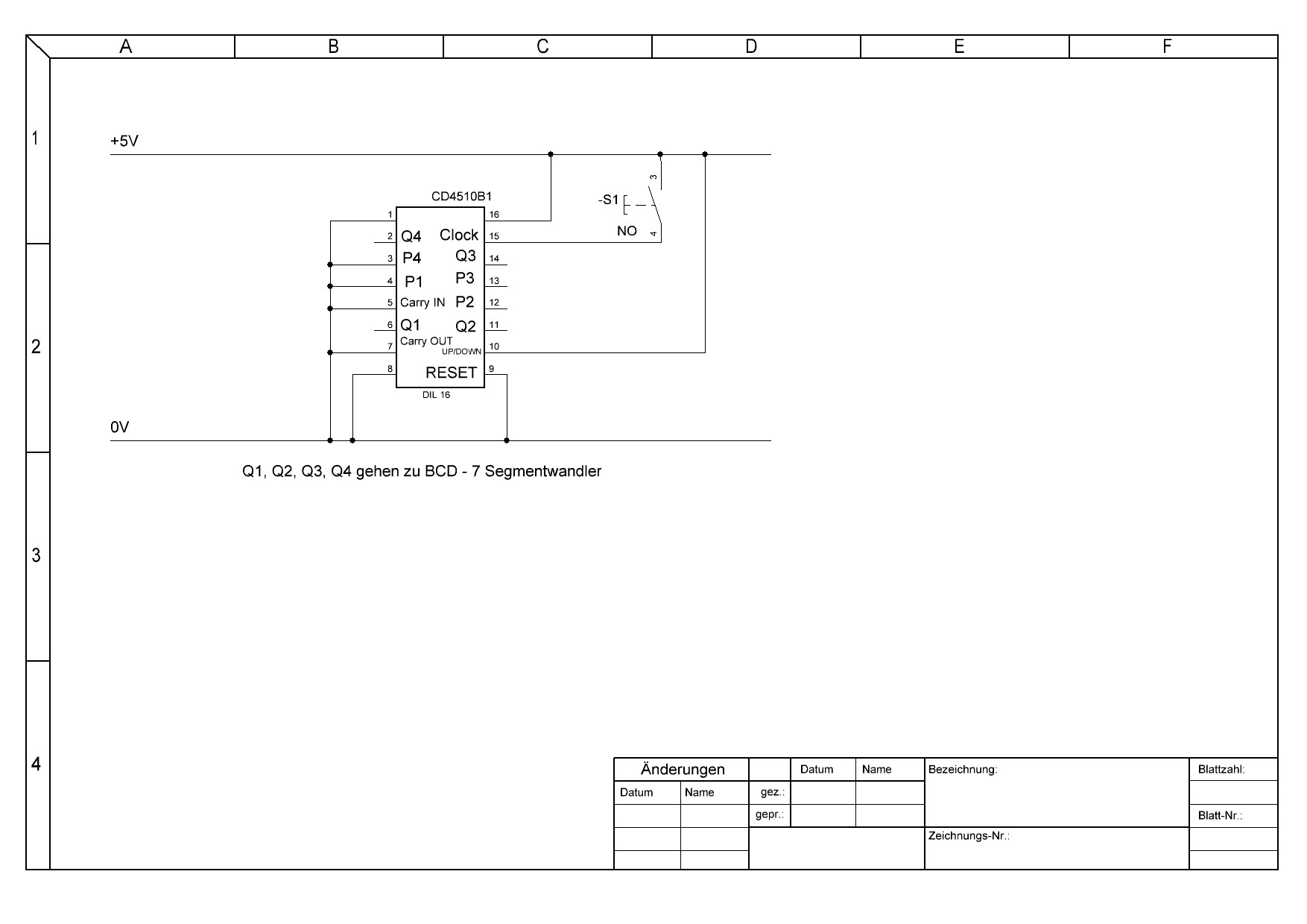 Zähler ic CD4510B anschließen - Mikrocontroller.net