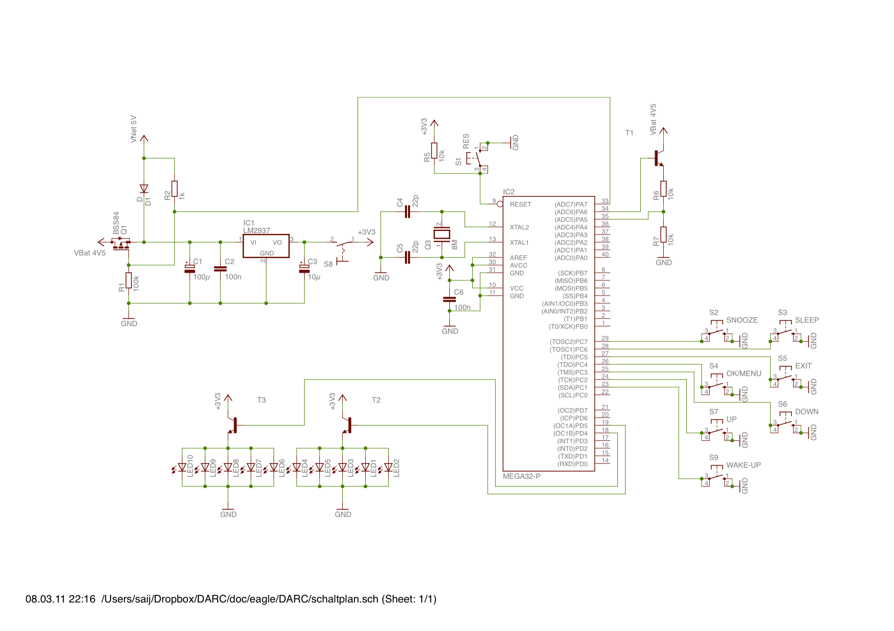 Schaltplan für Wecker - Mikrocontroller.net