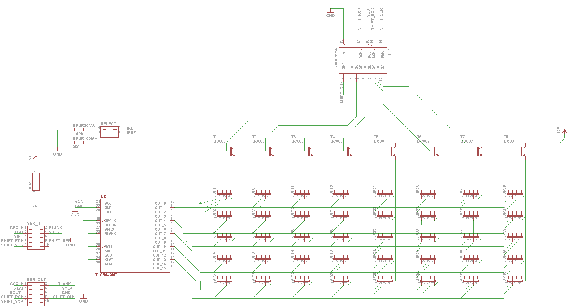 arduino led multiplex