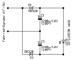 LED an Nabendynamo - Mikrocontroller.net