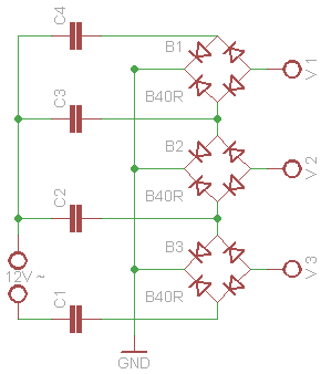 Brückengleichrichter in Reihenschaltung - Mikrocontroller.net