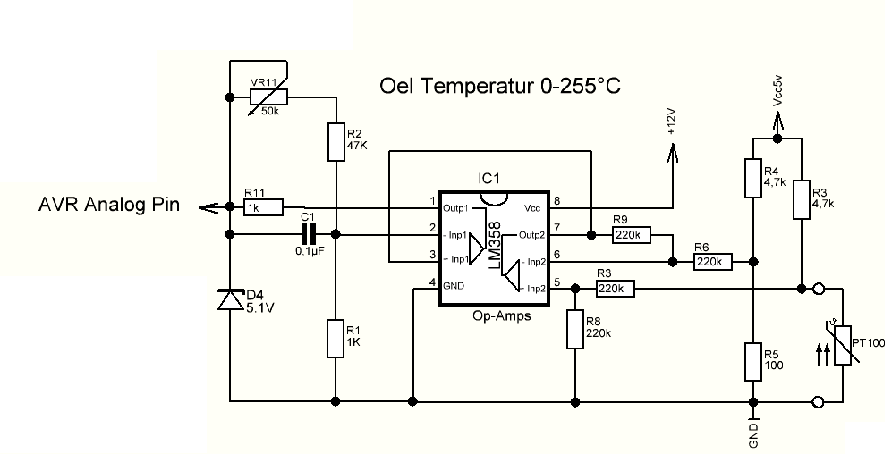 PT100 Schaltung bis 255°C - Mikrocontroller.net