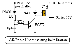 KFZ: Radio Spannungsstabilisierung mit Kondensator - Mikrocontroller.net