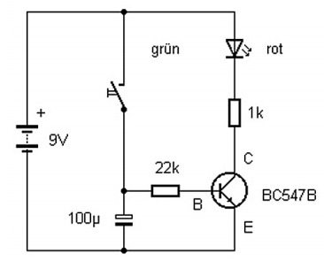 Anlaufsteuerung mit Kondensator und Transistor - Mikrocontroller.net