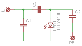 LED mit Kondensator betreiben - Mikrocontroller.net