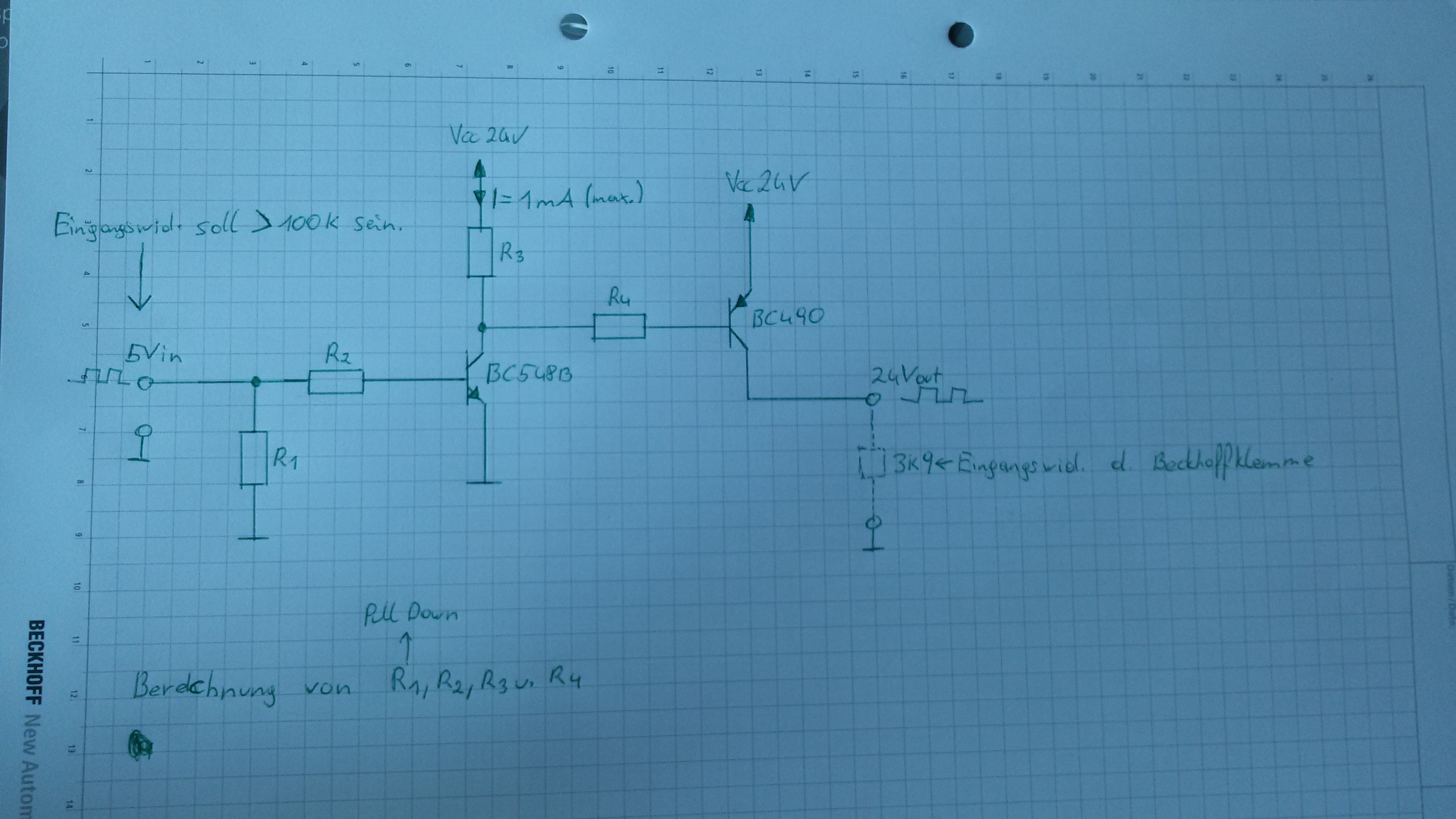 Berechnung Transistor Verstärkerschaltung ...