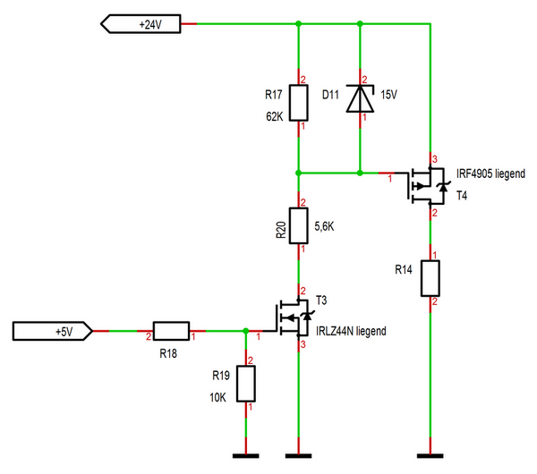 High-Side 24V, max. 2A mit 5V UC schalten – Welcher P-Channel FET? -  Mikrocontroller.net