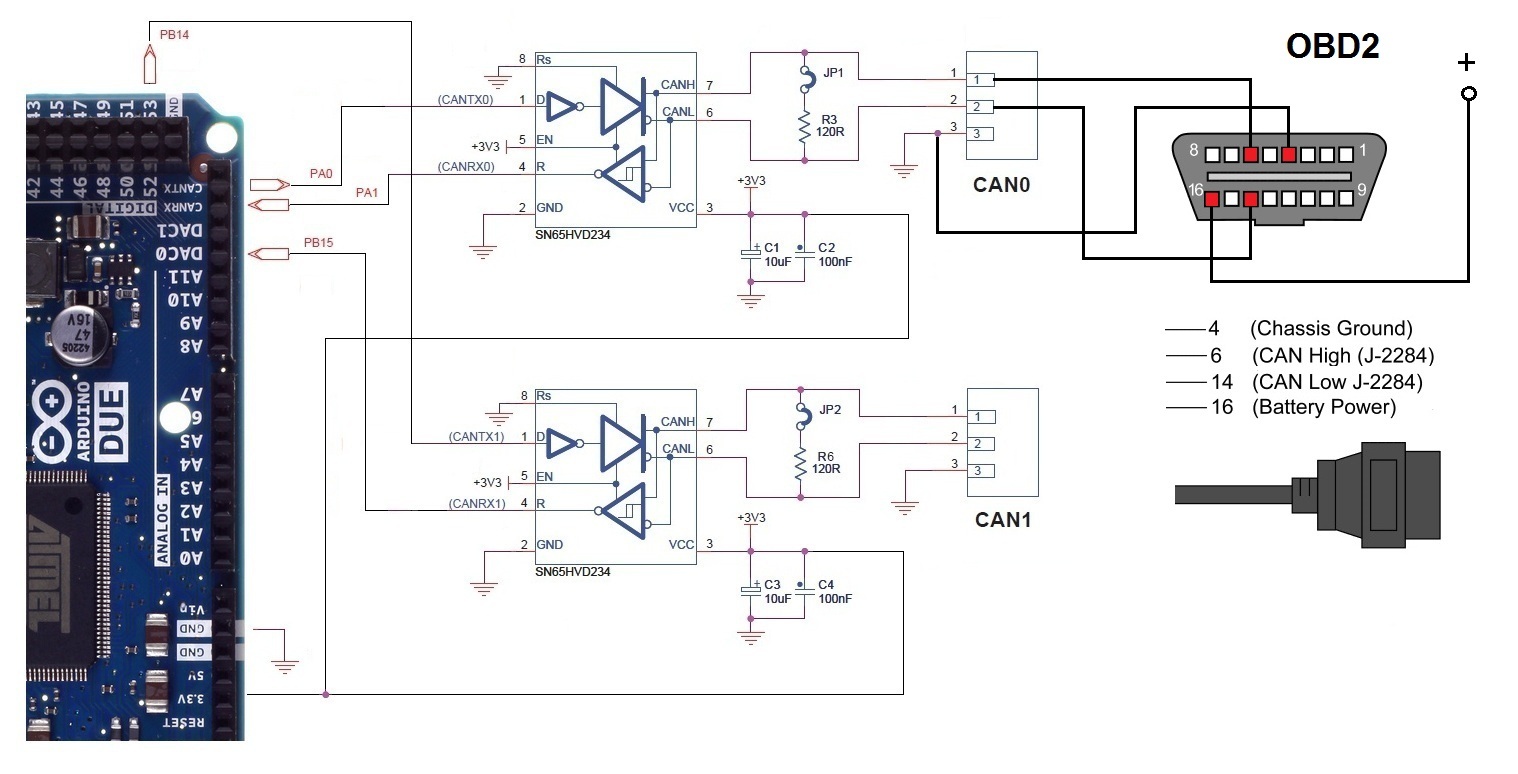 3.3V CAN Transceiver für Arduino DUE - Mikrocontroller.net