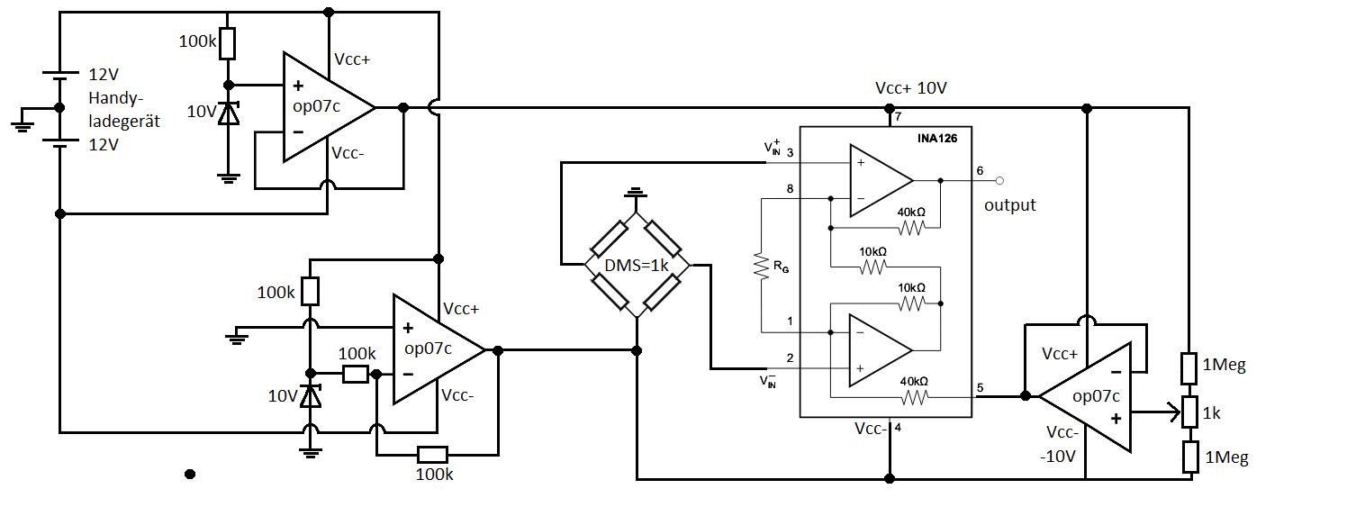 DMS-Brücke mit INA126 verstärken - Mikrocontroller.net