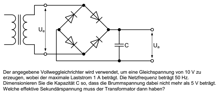 Gleichrichter mit Glättung - Mikrocontroller.net