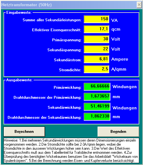 Transformator Selbstbau (Berechnung) - Mikrocontroller.net