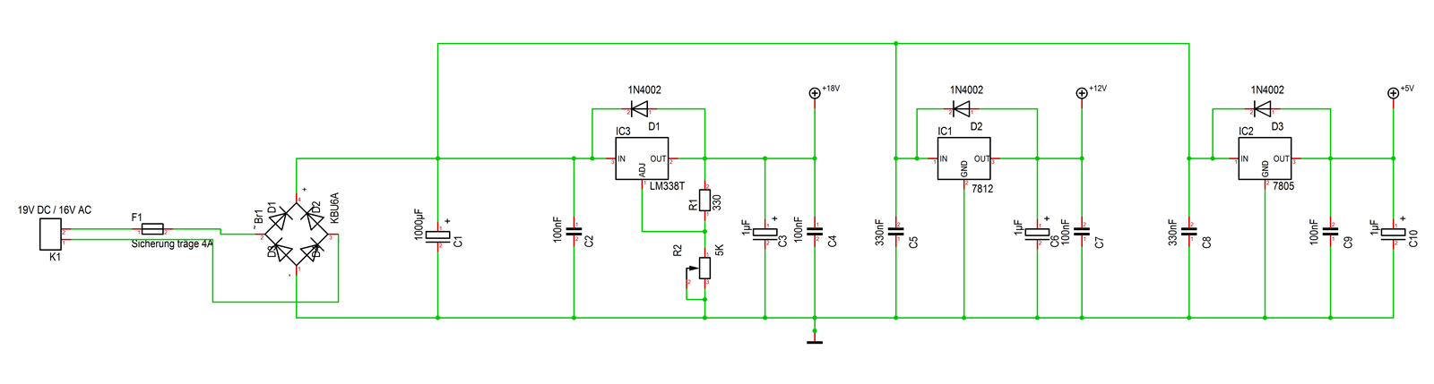 Spannungsregelung regelbar, 5V und 12V - Mikrocontroller.net