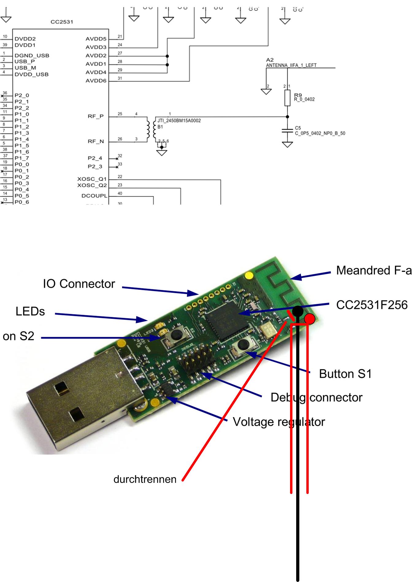 CC2531 USB Adapter Antenna mod | Hackaday.io