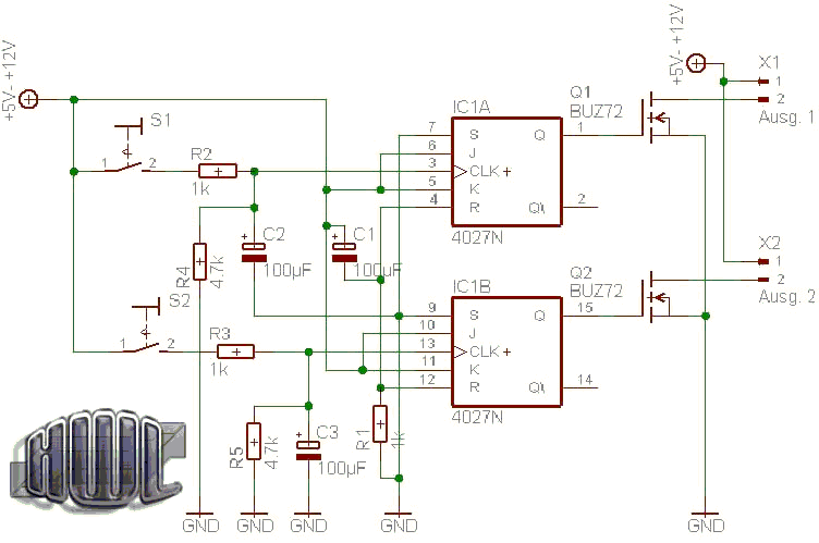 Schaltplan Umschalter 1-0-1 - Mikrocontroller.net