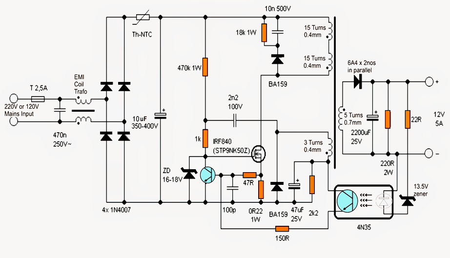 12v battery charger circuit board