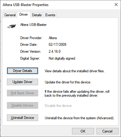 altera usb blaster driver download windows 8