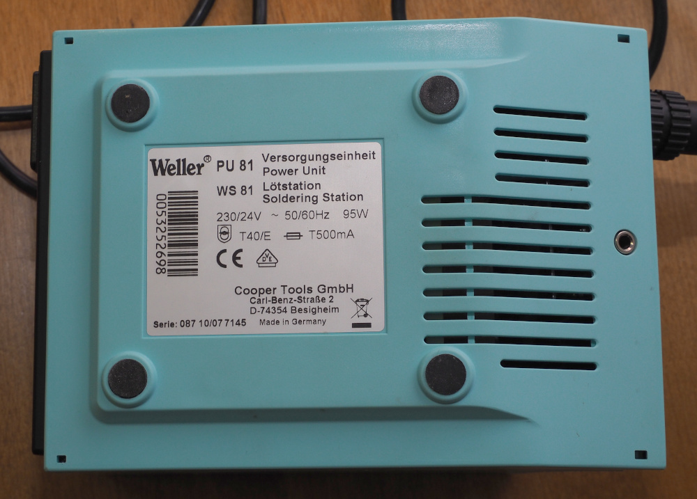 V] Weller WS 81 Lötstation - Mikrocontroller.net