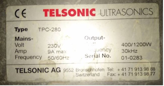 Telsonic Ultraschallreiniger geringe Leistung - Mikrocontroller.net