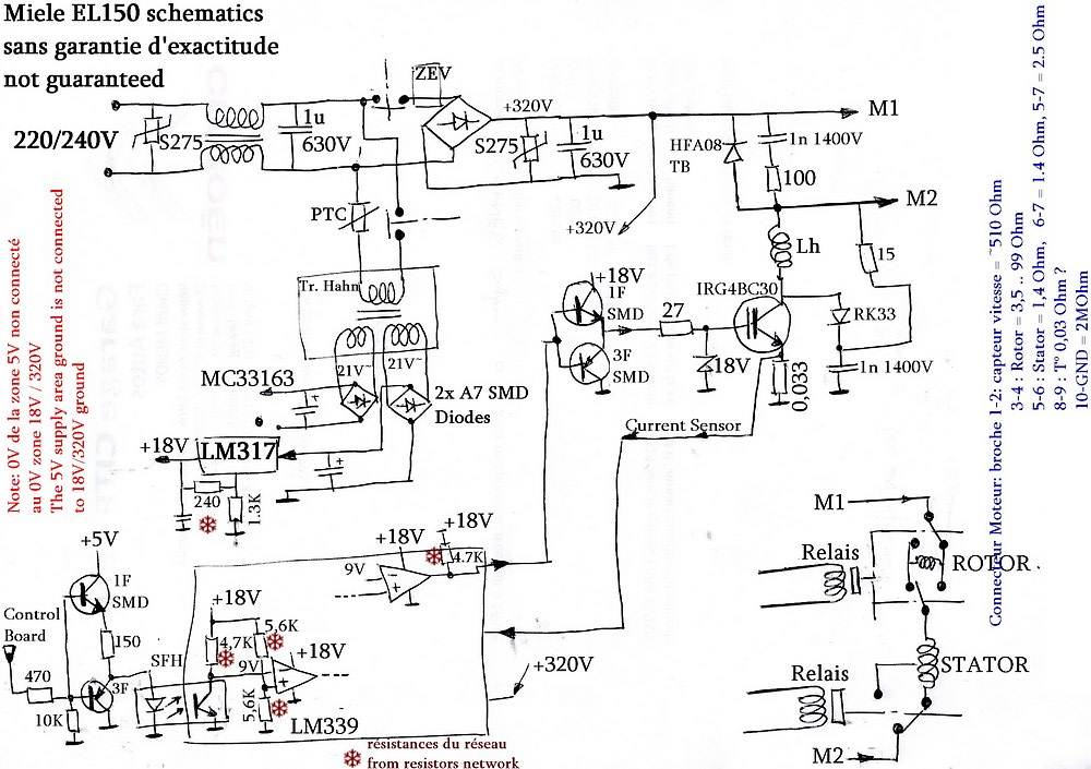 Reparatur einer Miele WaMa Steuerung EL150-C - Mikrocontroller.net