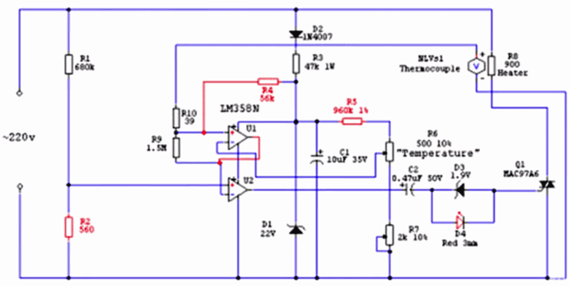 Fragen zu Op-Amp Schaltung eines Handlötkolbens - Mikrocontroller.net