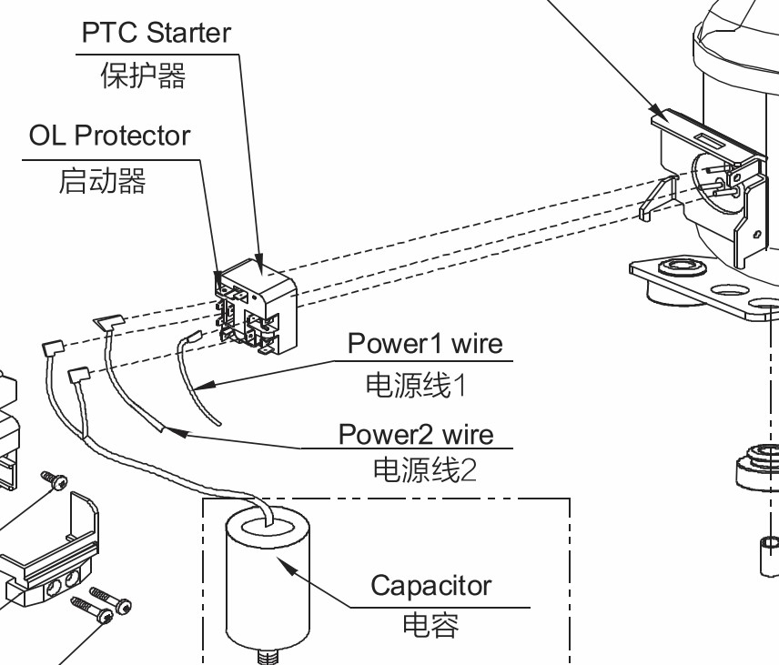 Kühlschrank - PTC Starter verkabeln - Mikrocontroller.net