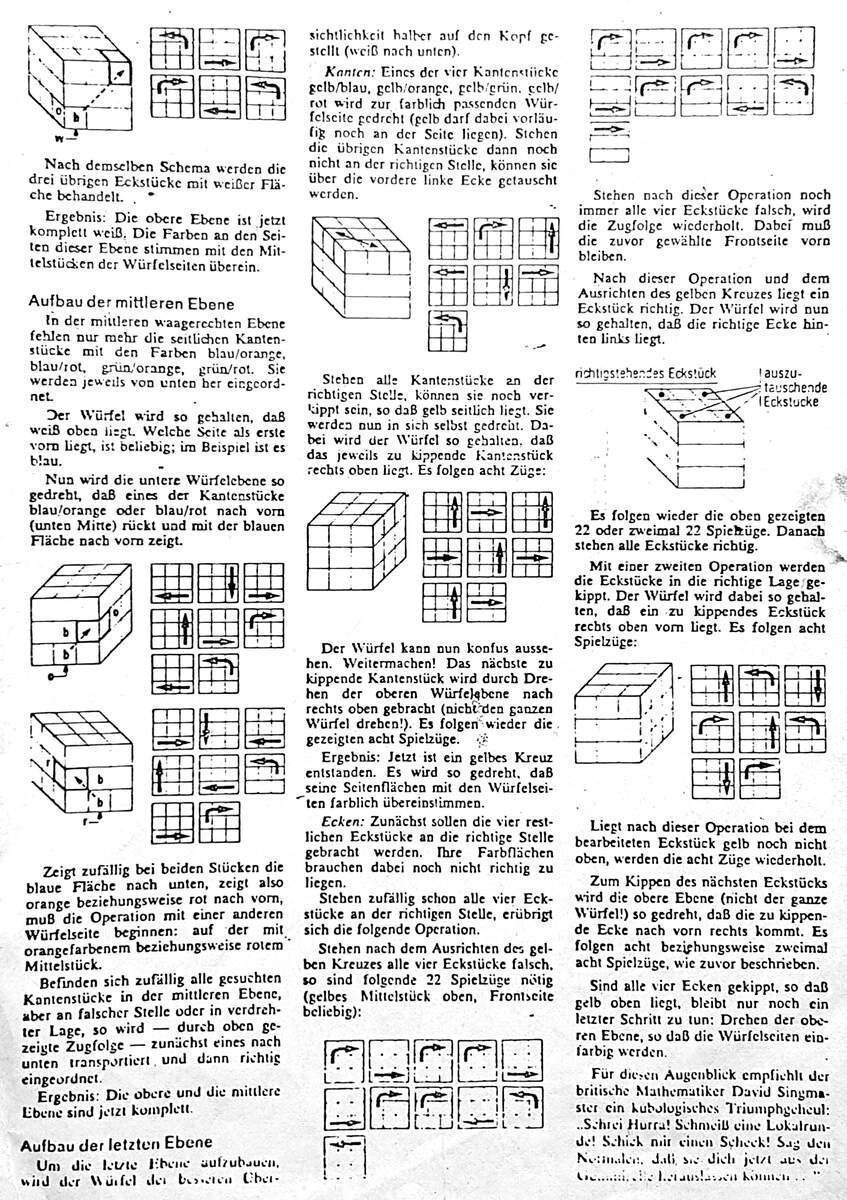 Lösung für Rubiks Cube - Mikrocontroller.net