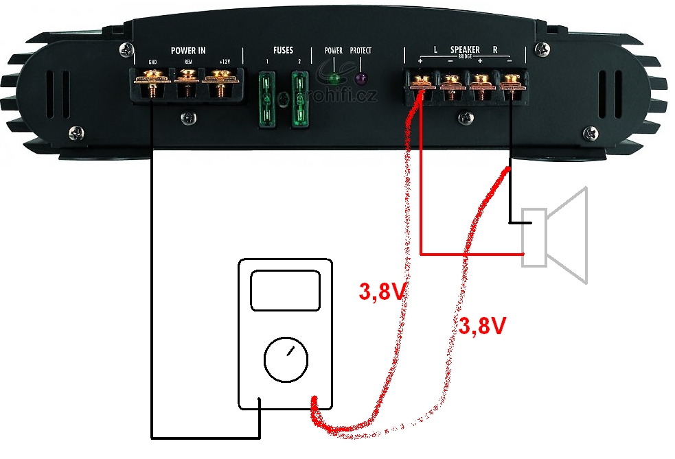 Messung der Spannung an Lautsprecherklemmen einer Endstufe -  Mikrocontroller.net