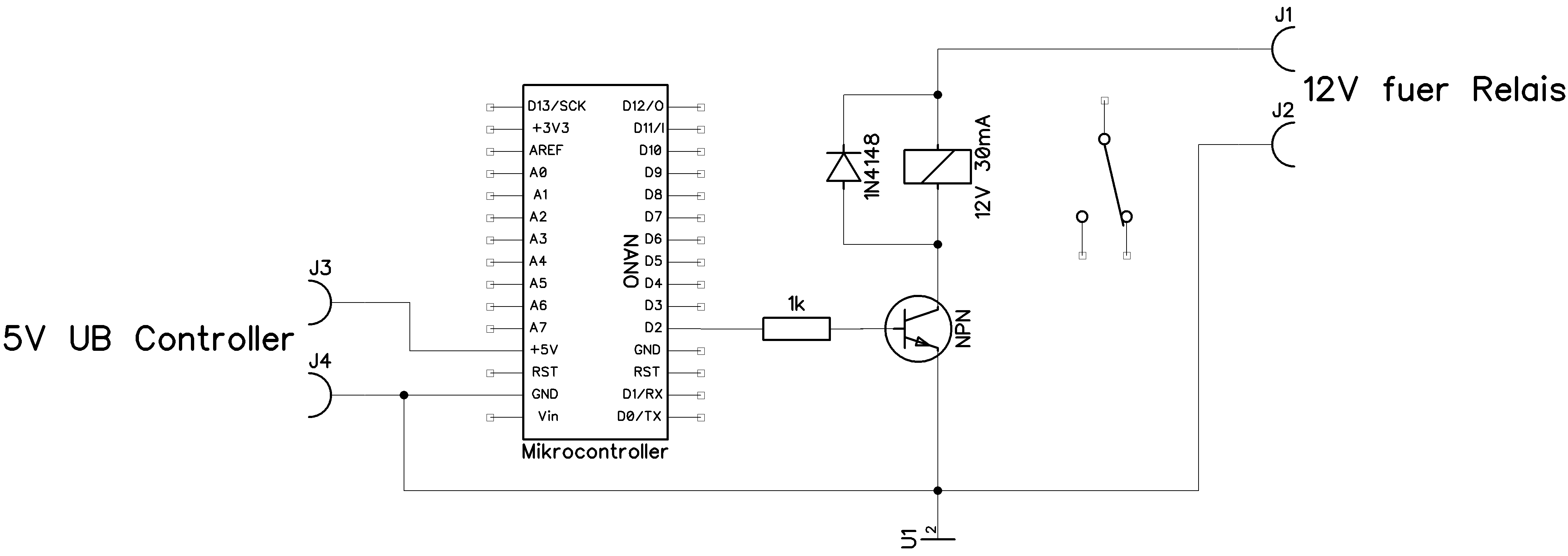 Per Relais zwischen 2 (AC!) Spannungen wechseln? - Mikrocontroller.net