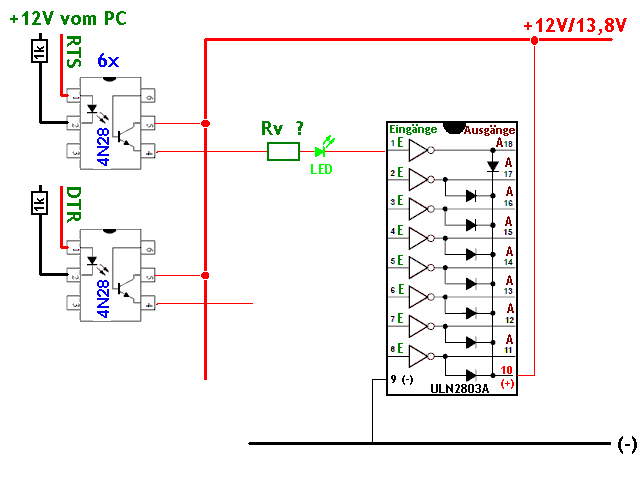 ULN2803 LED Mikrocontroller.net