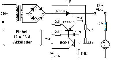 Thyristorschaltung in KFZ-Batterieladegerät - Mikrocontroller.net