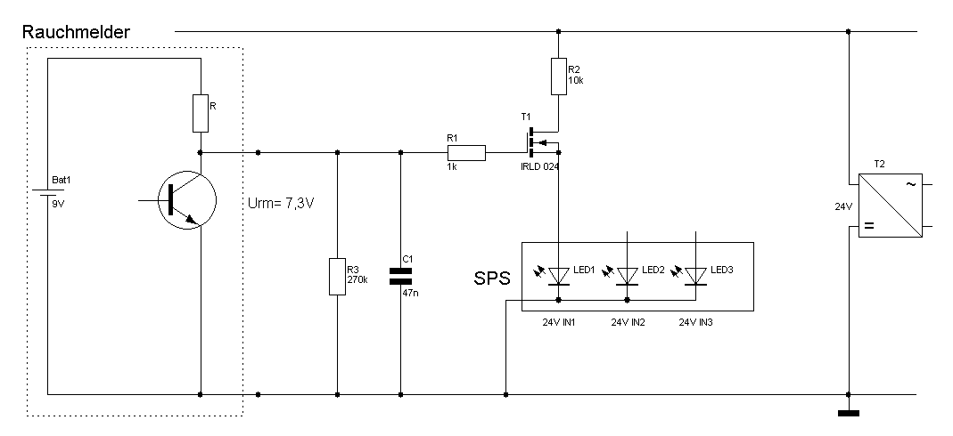 Rauchmelder per MOSFET an SPS - Mikrocontroller.net