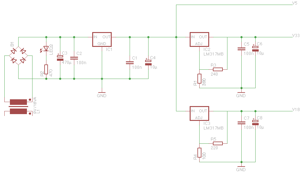 Eigenbau Netzteil 5V / 3,3V / 1,8V - Mikrocontroller.net